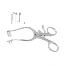 Plester Self Retaining Retractor 2 x 2 Blunt Prongs Stainless Steel, 13 cm - 5"